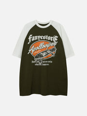 T-shirt imprimé skateboard vintage 