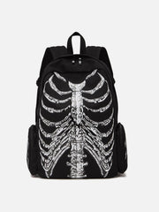 Vintage Skull Print Shoulder Bag