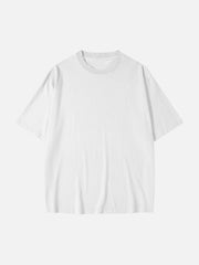 T-shirt vintage en coton délavé uni 