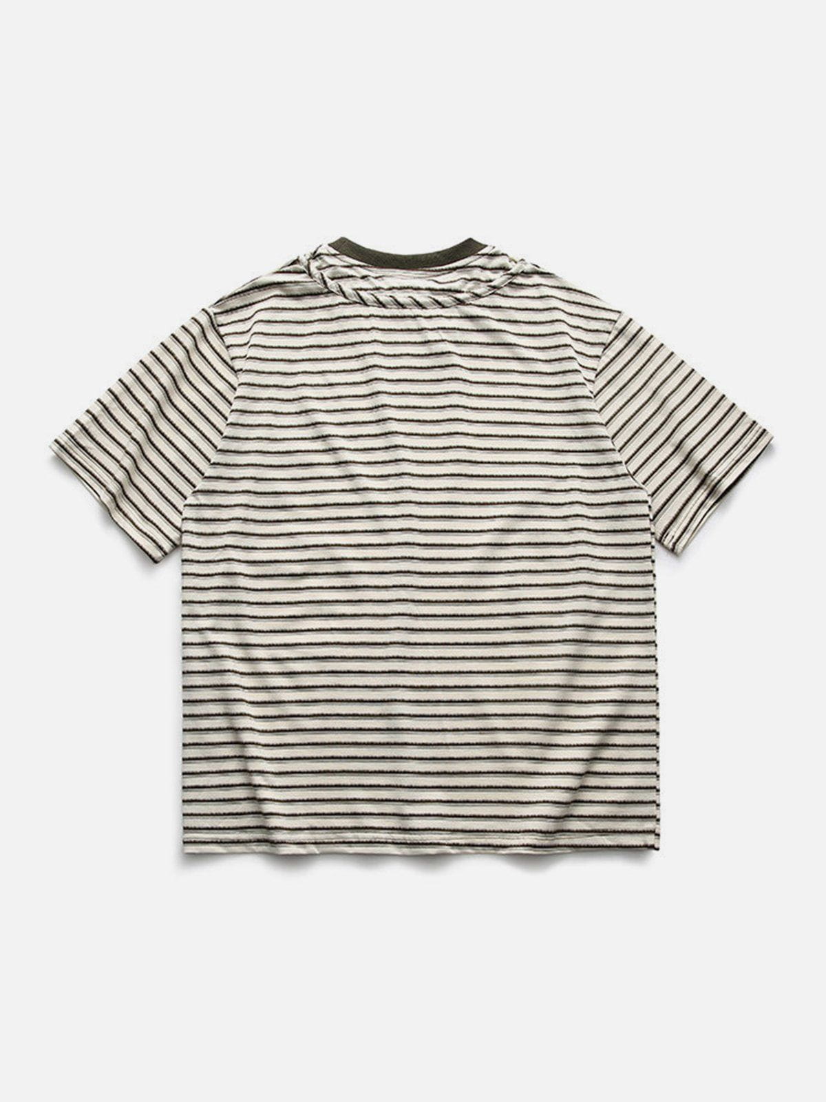 Vintage Stripe Drawstring Tee