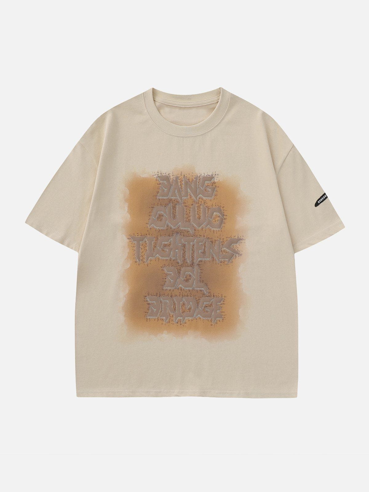 T-shirt vintage en daim avec lettres 