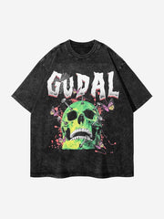 T-shirt vintage lavé et vieilli 