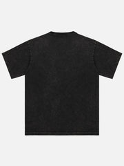 Vintage Washed Dark Print T-shirt
