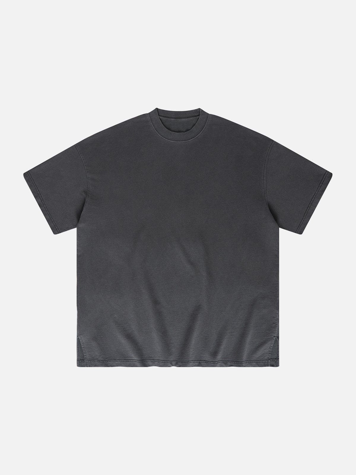 T-shirt vintage délavé avec fourche 