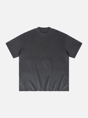 T-shirt vintage délavé avec fourche 