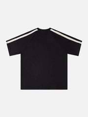 T-shirt à rayures gaufrées 