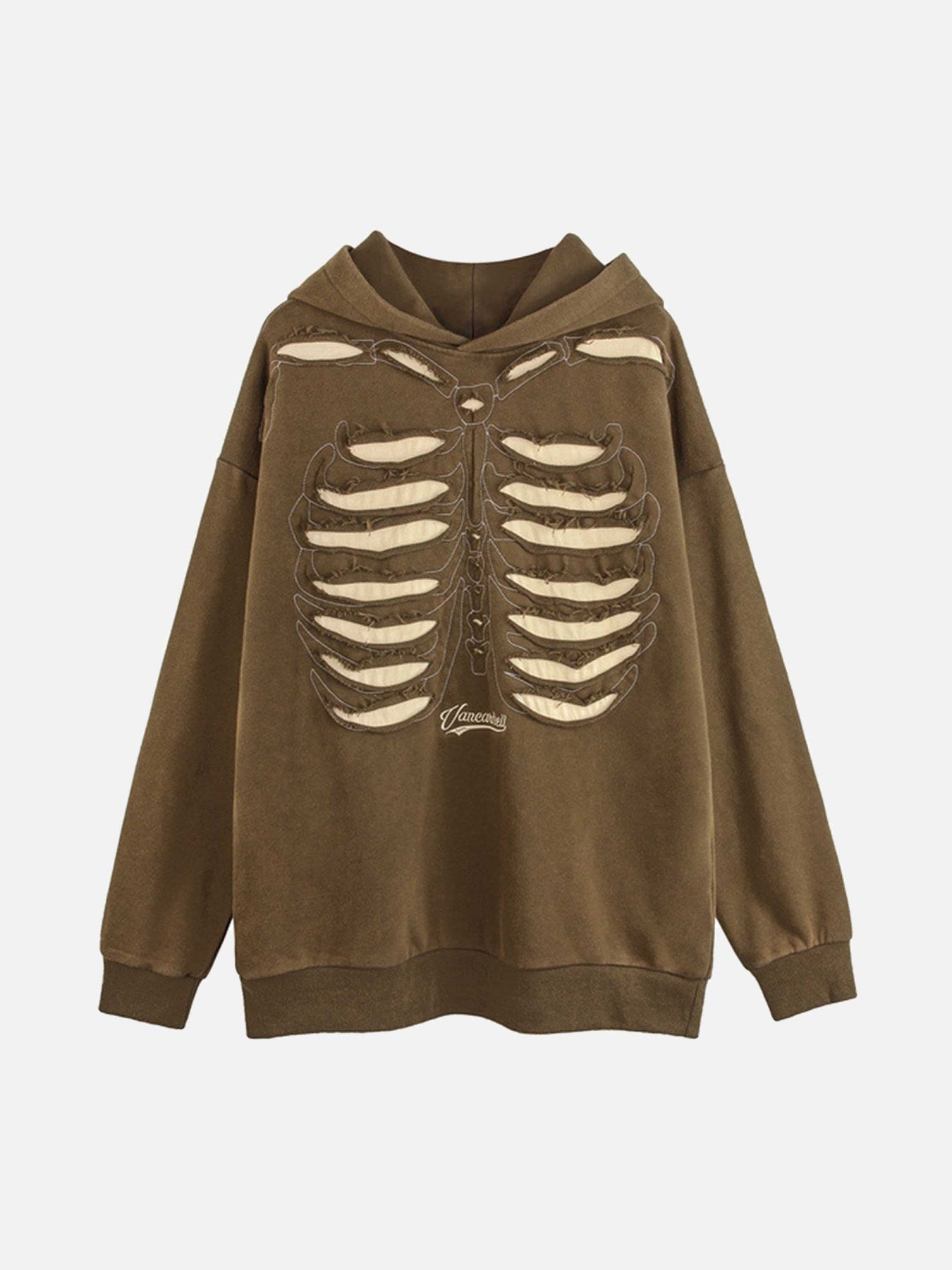 Washed And Aged Hooded Sweatshirt  - 1674