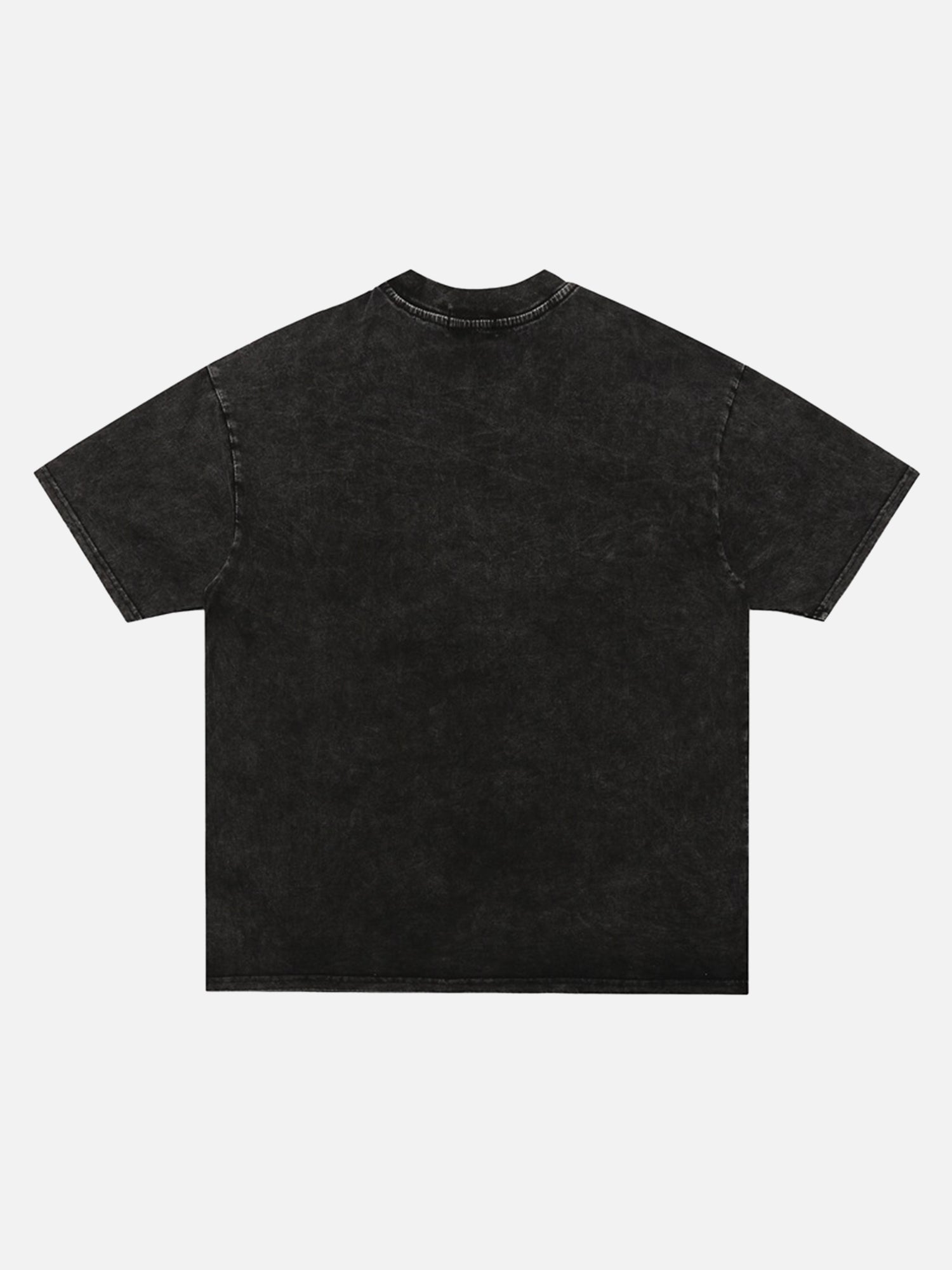 Washed And Distressed Retro Dark Gold Skull T-shirt