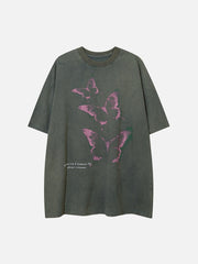 Washed Butterfly Graphic Tee
