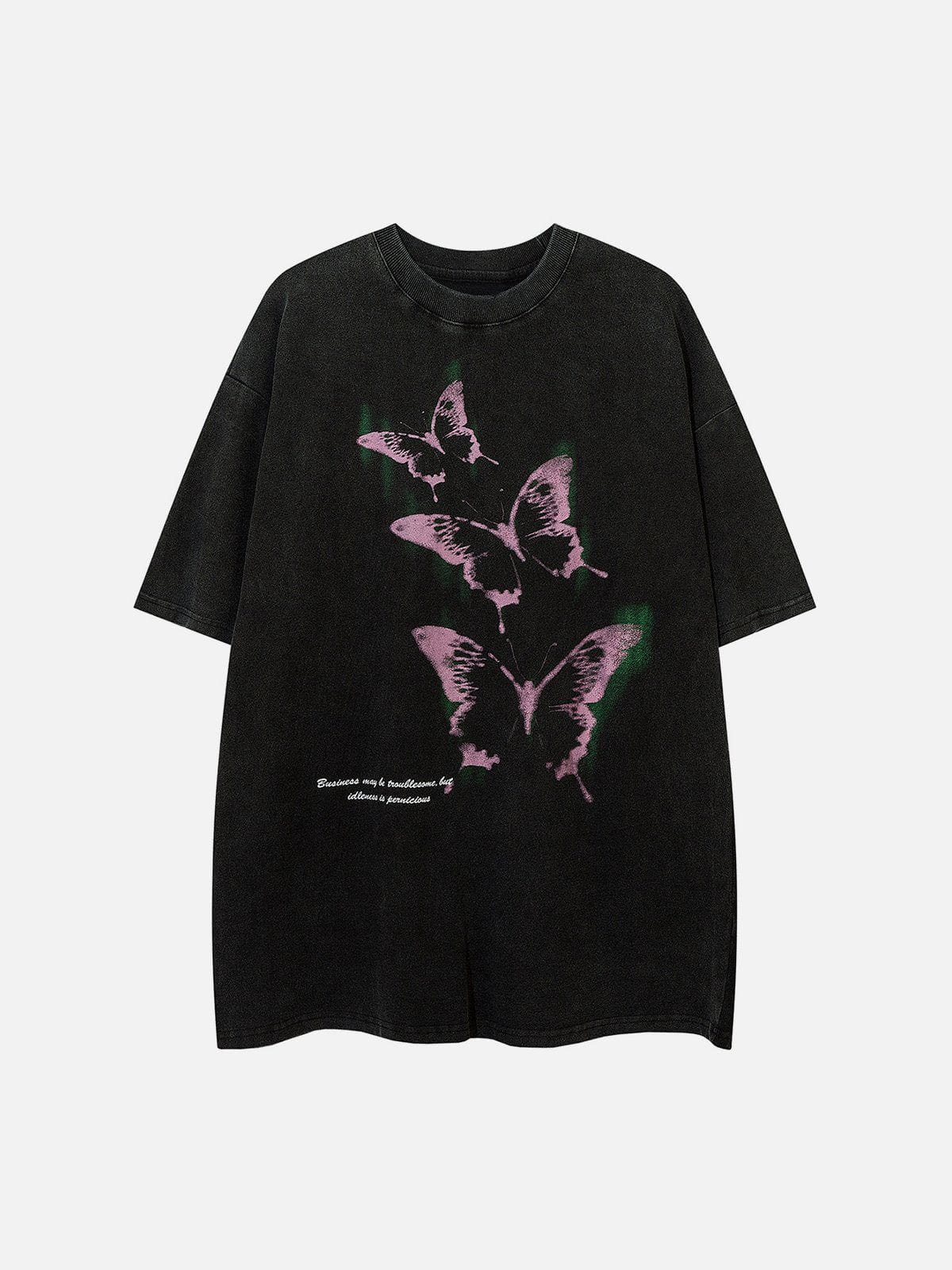 Washed Butterfly Graphic Tee