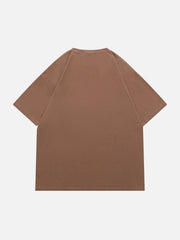 T-shirt brodé 3D dégradé délavé 