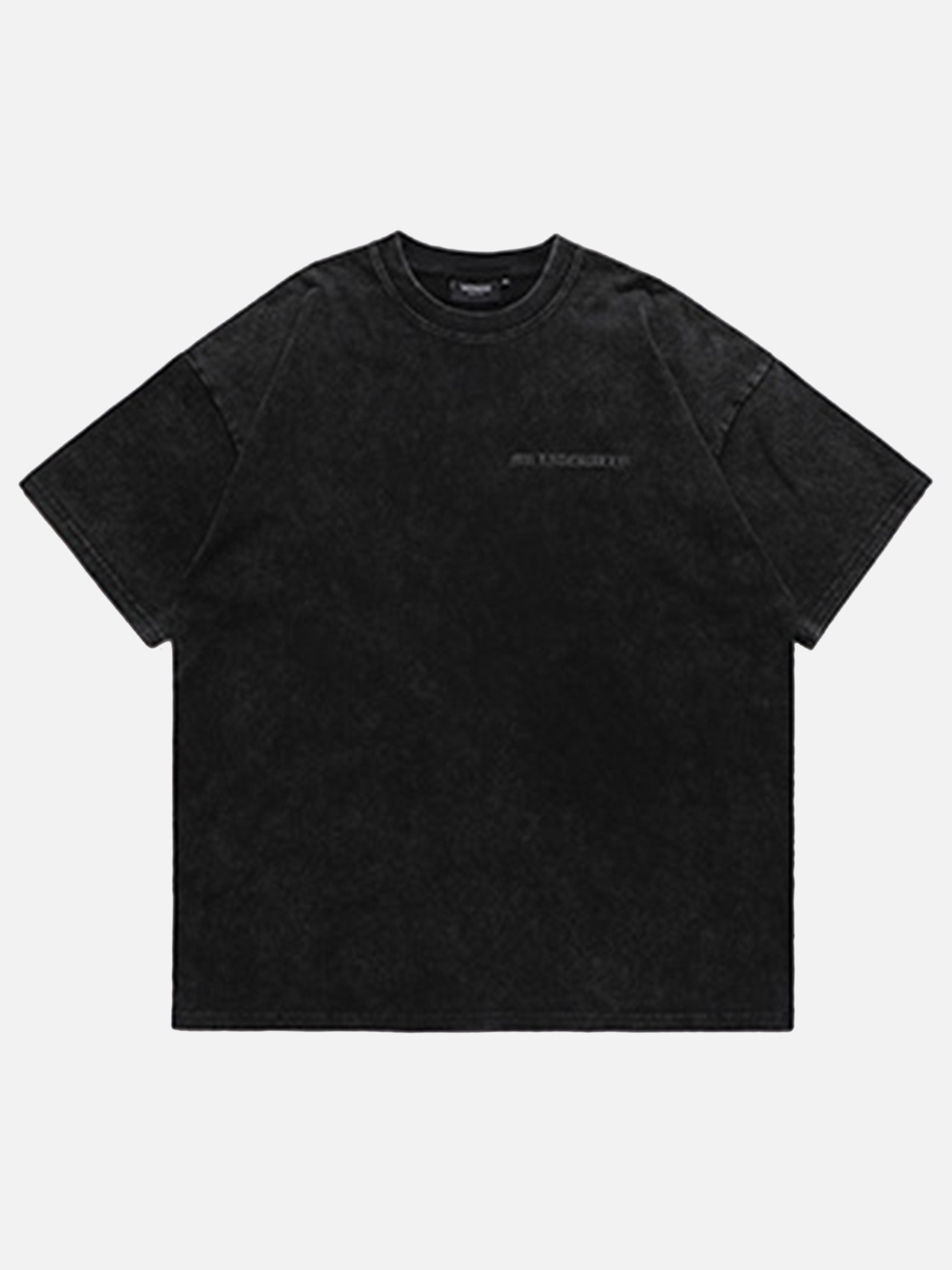 Washed Letter Print T-shirt