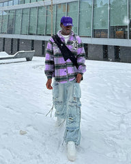 Washed Multi-pocket Work Jeans - 1830