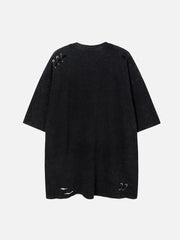 T-shirt imprimé délavé 