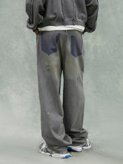 Washed Ripped Jeans With Reverse Slip Pockets