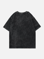 T-shirt imprimé étoiles délavées