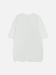 T-Shirt mit verwaschenem Vintage-Blitz-Print 