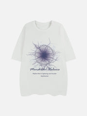 T-Shirt mit verwaschenem Vintage-Blitz-Print 