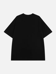 T-shirt en mousse à lettres gothiques de la côte ouest 