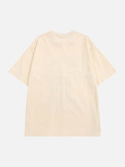 T-shirt en mousse à lettres gothiques de la côte ouest 