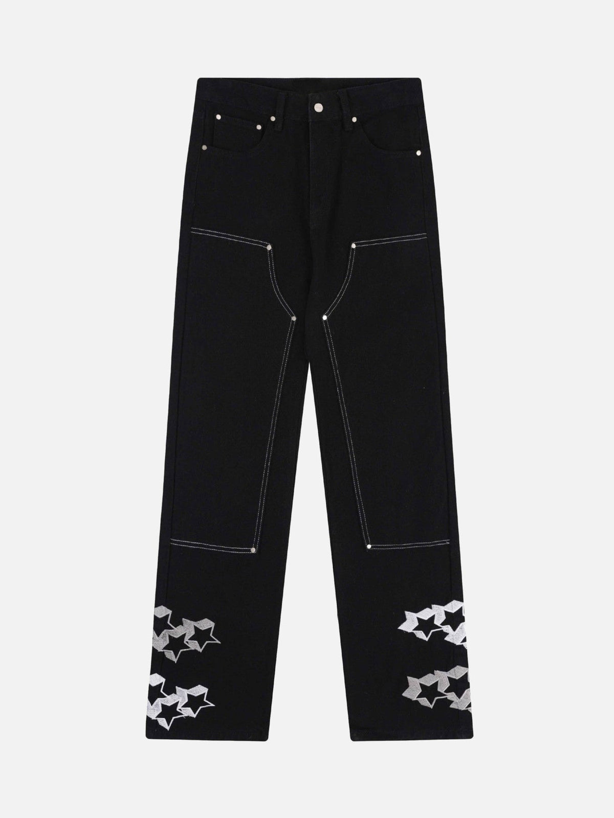 Willow Nail Star Embroidered Jeans