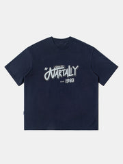 T-shirt en coton imprimé Word 