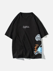 T-shirt à imprimé zèbre 