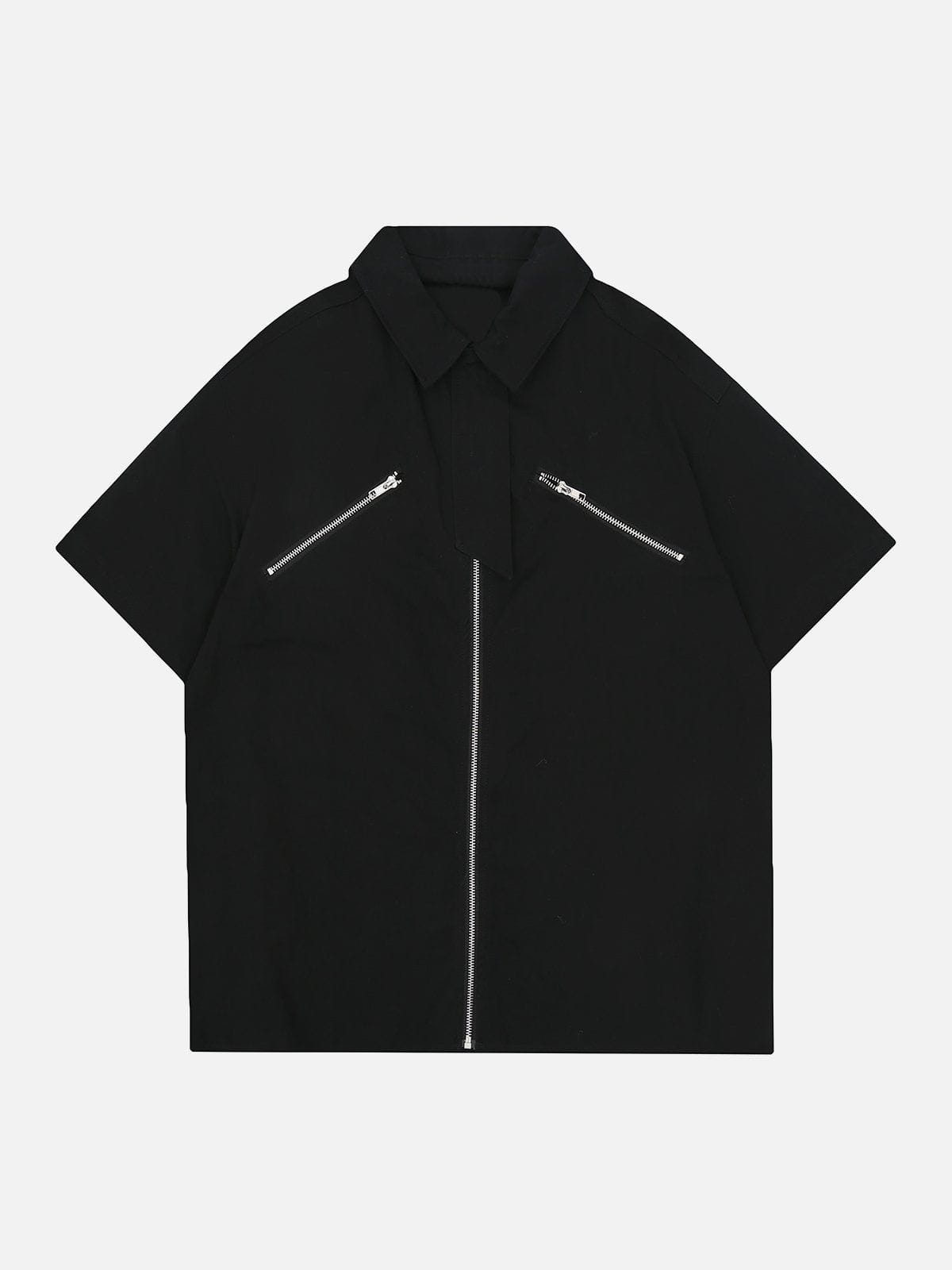 T-shirt patchwork zippé 