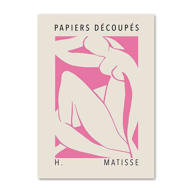 Matisse Purple Cut Outs Canvas Posters