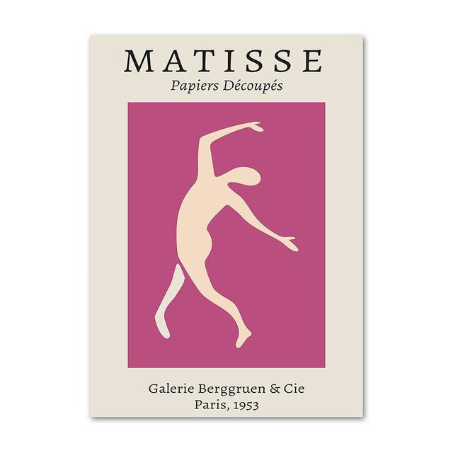 Matisse Purple Cut Outs Canvas Posters