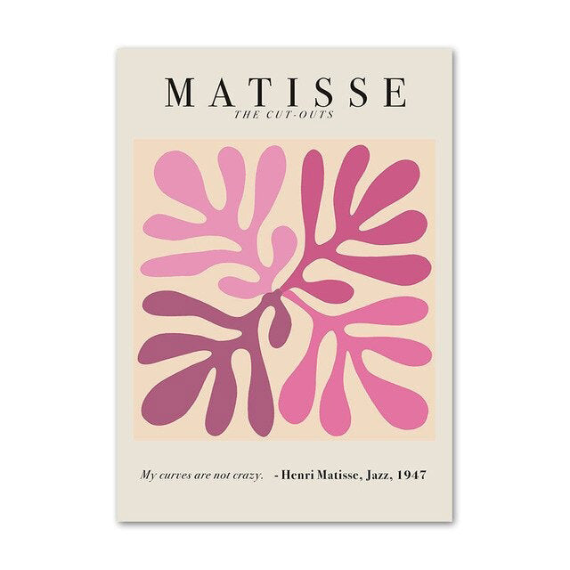 Matisse Purple Cut Outs Canvas Posters