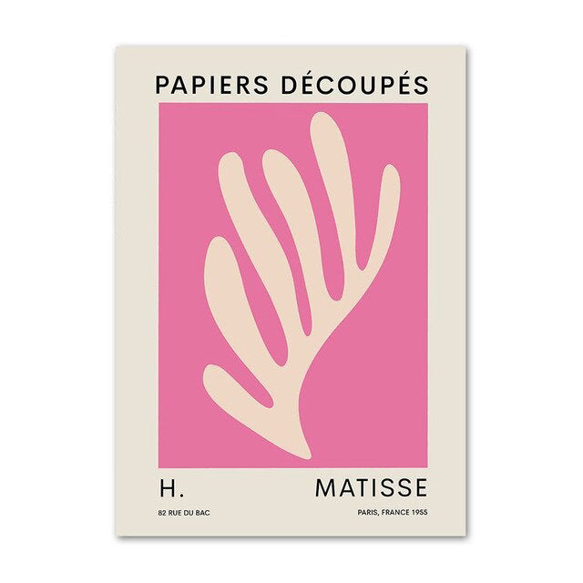 Matisse Purple Cut Outs Canvas Posters