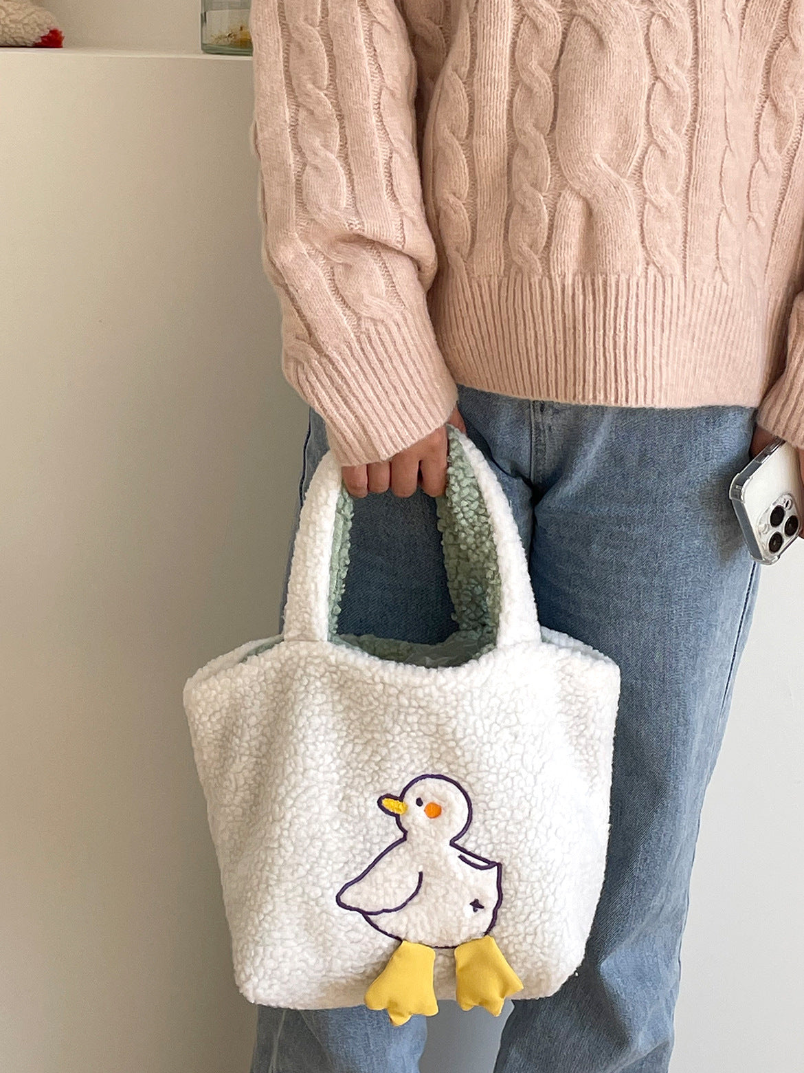 GAGA Embroidered Goose Bag