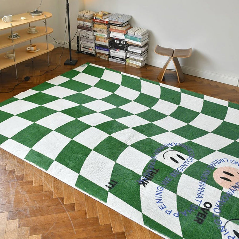 Retro Checkered Rug