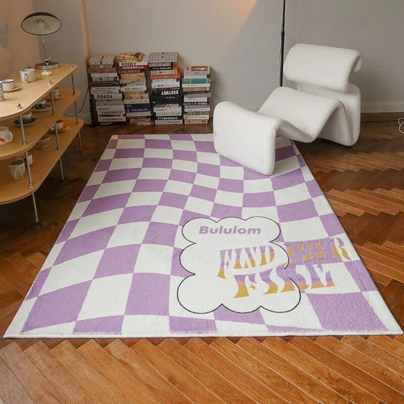 Retro Checkered Rug