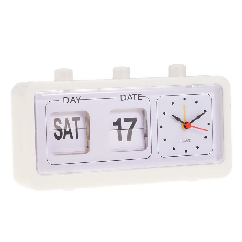 Retro Flip Calendar Clock