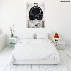 Witchcore Moon Tapestry