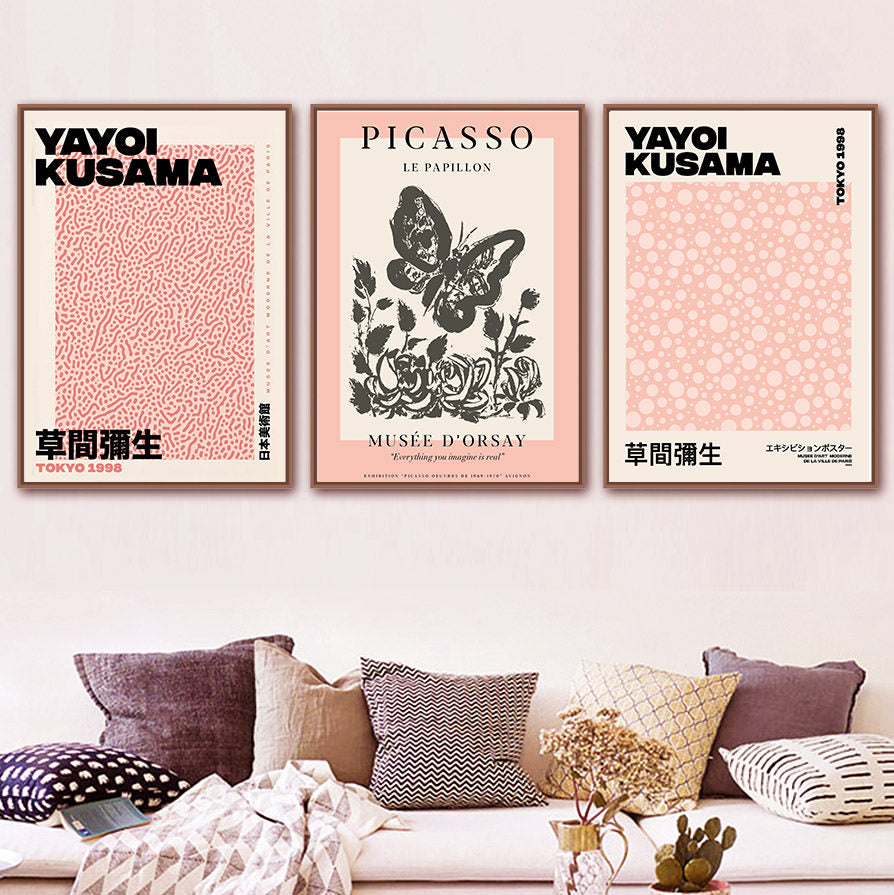 Peachy Themed Art Canvas Posters