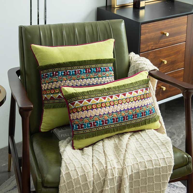 Suede Pillow Case Sequins Pillow Covers