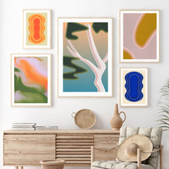 Abstract Waves Canvas Posters