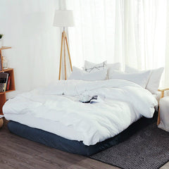 White Washed Cotton Bedding Set