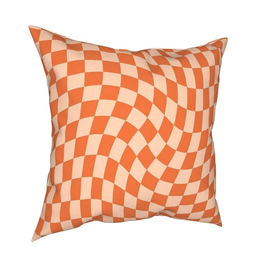 3D Checkered Cushion Cover