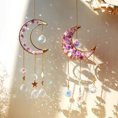 Amethyst Moon Suncatcher