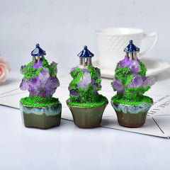 Amethyst Fairy Tower Mini Figurine