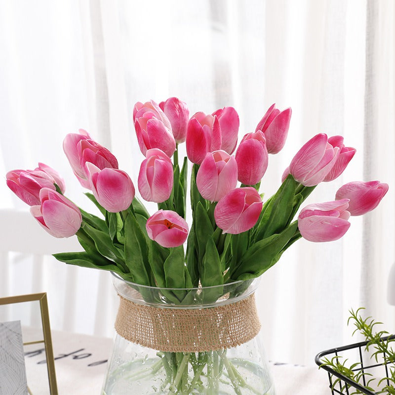 Artificial Tulip Flowers Bouquet (20 pcs)