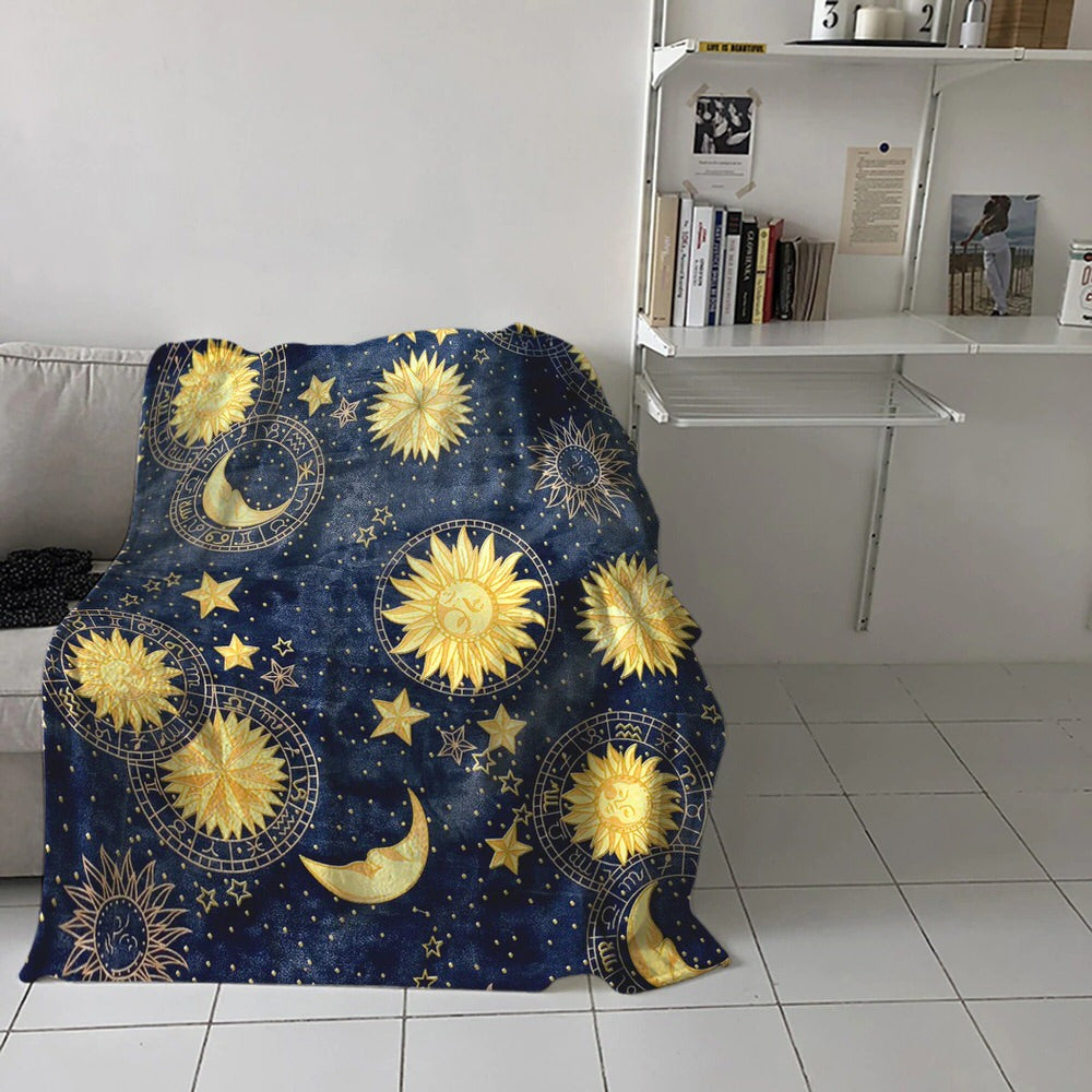 Astro Fluffy Throw Blanket