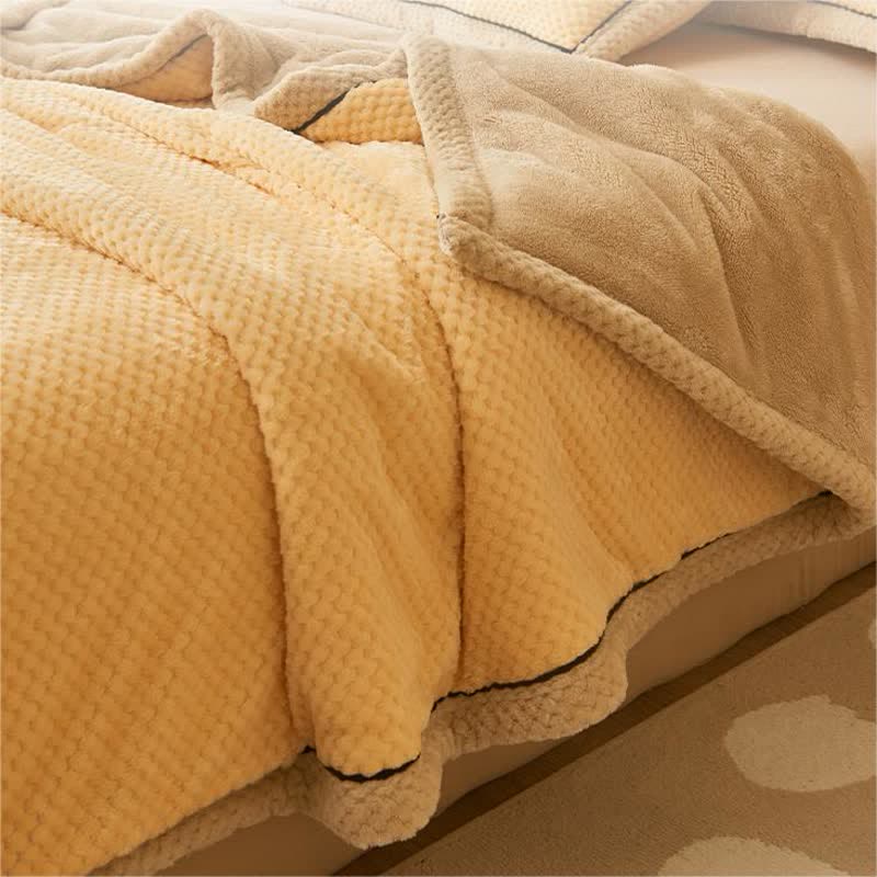Solid Color Fleece Blanket & Pillowcases