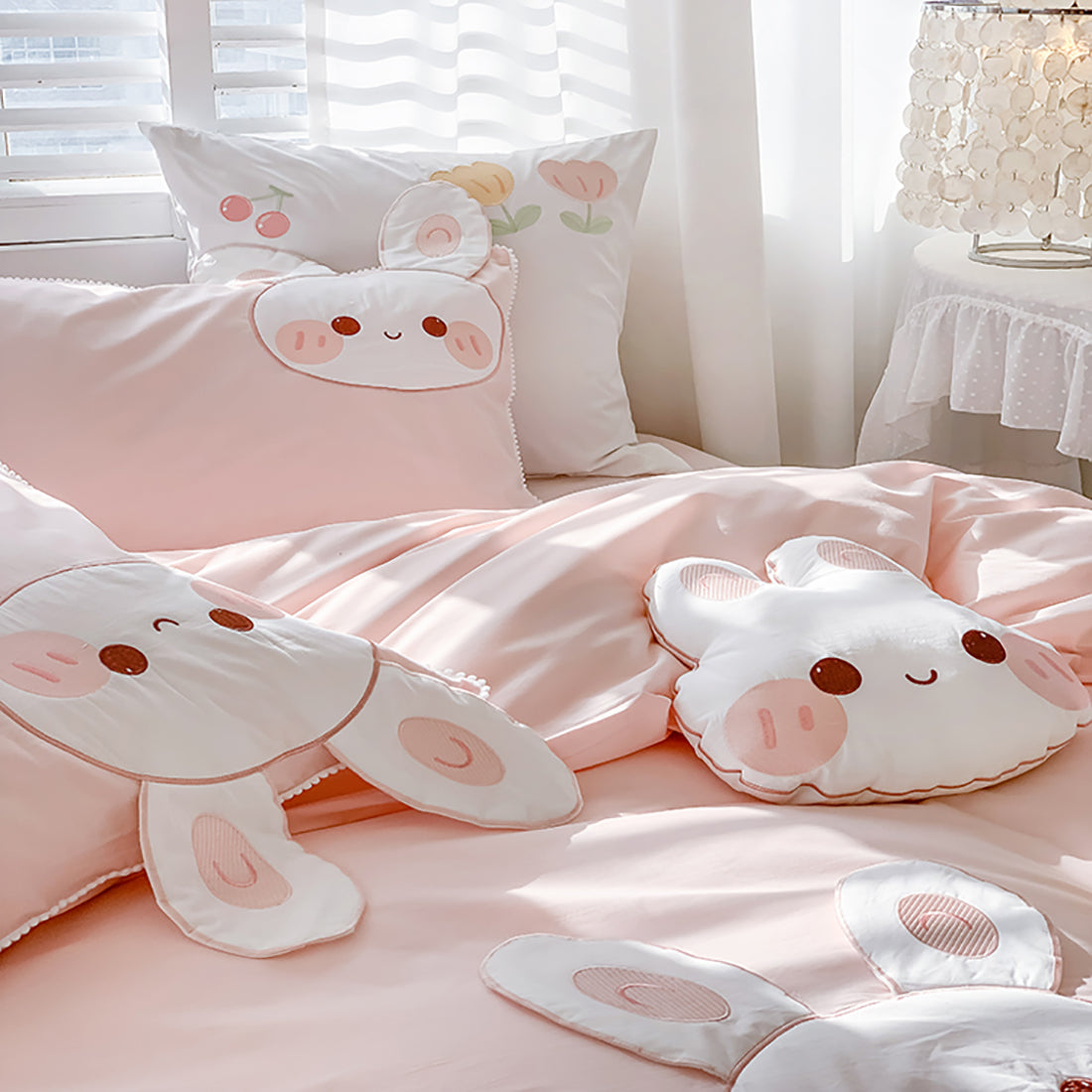 Cute Bunny Inspire Bedding Set