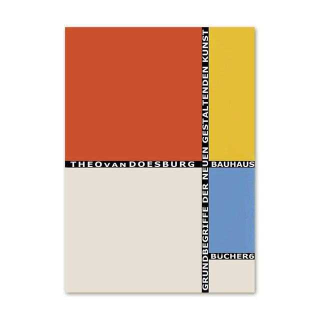 German Retro Art Gallery Wall Canvas Posters