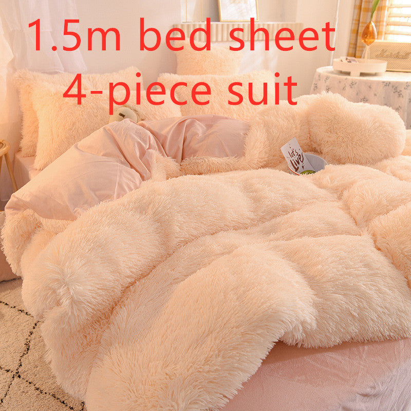 Mink Velvet Crystal Bedding Set by LuxuryLifeWay